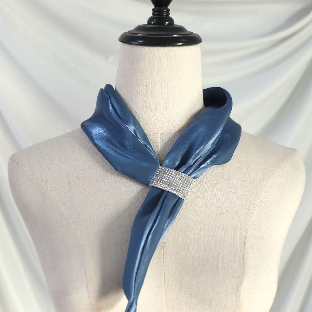Shawl Imitation Silk Cross Neckerchief Satin False Collar Silk Scarf Cross Scarves