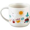 Yamaka Shoten MOOMIN Переработанная керамика Микроволновая печь Муми-тролль Скандинавский день Свадьба Сделано в Кружка, Прибл.. 350 мл, Безопасный, Зонт, Мерч, Стиль, Материнский