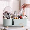 Rotating Cosmetic Storage Box 360-degree Rotating Makeup Organizer with Drawer for Capacity Cosmetic Storage Eyeshadow Lipstick