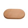 Овальный поднос из бука, мини-маленькая обеденная тарелка из цельного дерева, детская обеденная тарелка, деревянная посуда