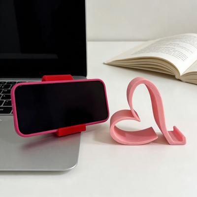 Держатель для телефона в форме сердца Милый 3D-печатный стенд для смартфонов, планшетов, Kindle Романтичный настольный держатель для телефона в форме сердца