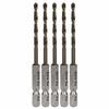 (SK11) Hexagonal Shaft Co Stainless Steel Drill, Normal, Set of 5, 3.2mm