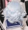 Heat-resistant doll wig ST202, loosely curled bob hair, light blue, 1/3 scale doll compatible wig, wig only