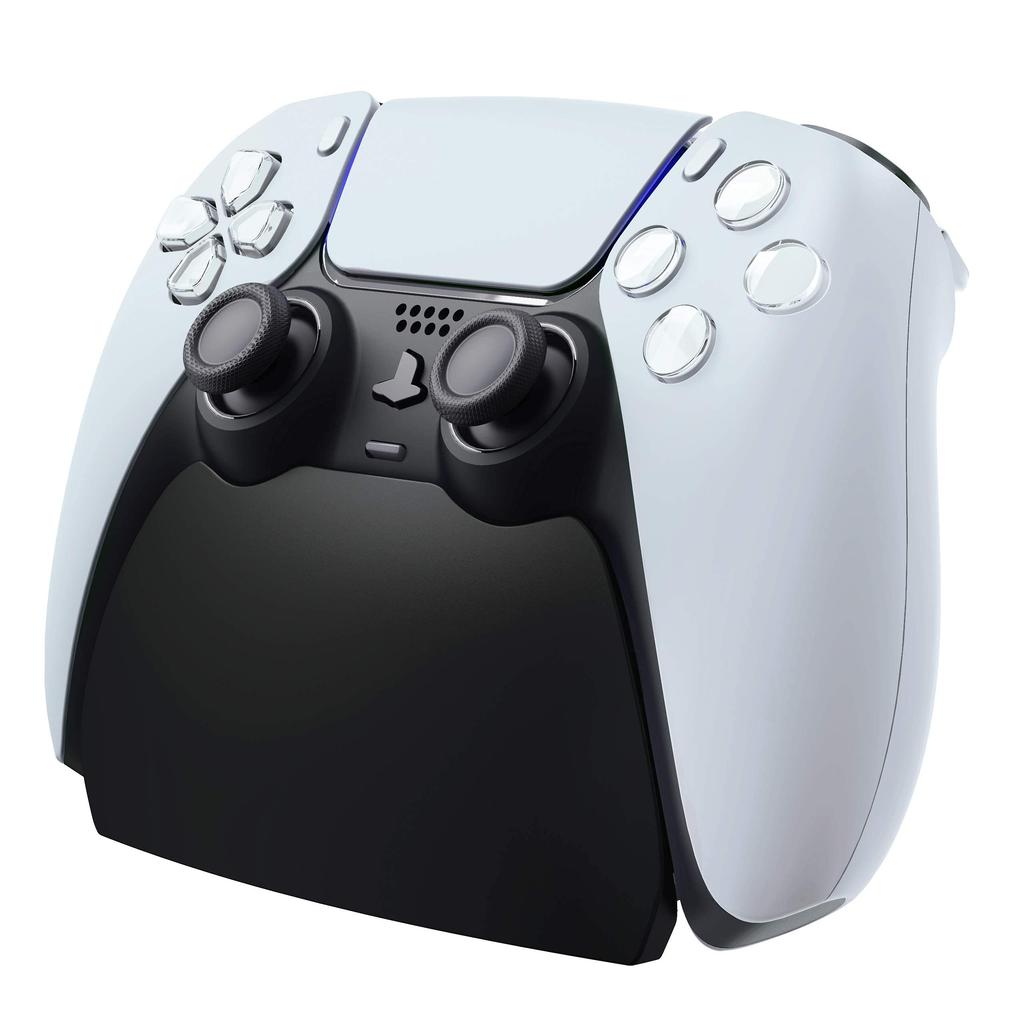 Подставка для контроллера PS5 PlayVital с резиновыми накладками, совместимая с контроллерами PlayStation 5 [Черный]