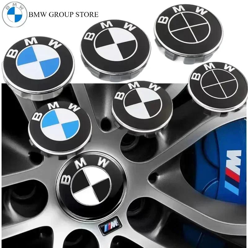 BMW GROUP 4Pcs 56MM 68MM Car Wheel Center Hub Cover Caps BMW M M5 E39 E46 E60 E90 F01 F10 F30 G01 G20 G21 G30 G11 F15 X5 X3 1 bwlk60