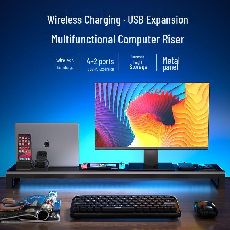 Улучшенная USB-подставка для компьютерного монитора и органайзер для рабочего стола