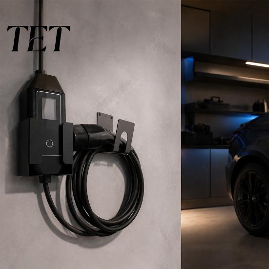 Outdoor Charging Cord Storage Electric Car Cable Hanger, Wall Mount Stainless Steel EV Charger Holder Stand, Management Hook for Garage or Outdoors