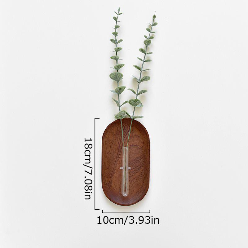 1 шт. Настенное украшение для спальни, твердая древесина, домашний декор, деревянные вазы, креативные, доступно несколько вариантов