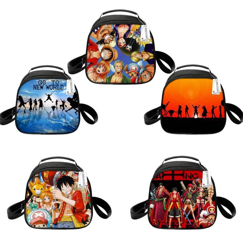 Customizable Cartoon Anime One Piece Lunch Box Cute Round Lunch Bag With Thermal Insulation Portable And Convenient