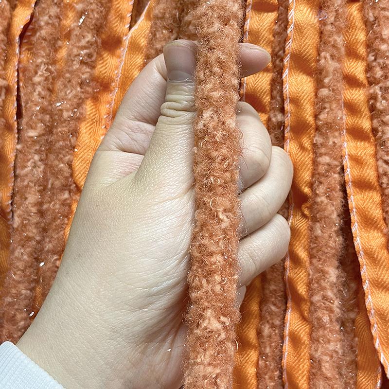 1 м DIY костюм ремесла искусственная отделка из овечьей шерсти аксессуары для одежды блестящая яркая шелковая отделка