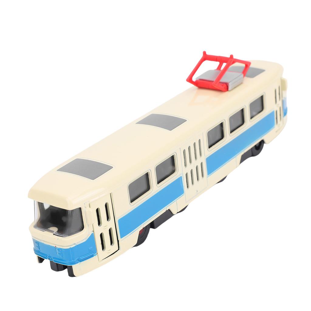 Alloy Train Model Funny Light Music Open Door Simulation Train Toy for Kids Toddler Boys Girls