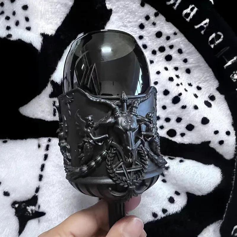 1 Темная готическая субкультура пентаграмма череп стеклянный ретро высокая ножка декоративная чашка аксессуары для дома