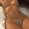 2023 Rhinestone Lingerie Body Chain Set: Sexy Nightclub Bra & Thong Jewelry