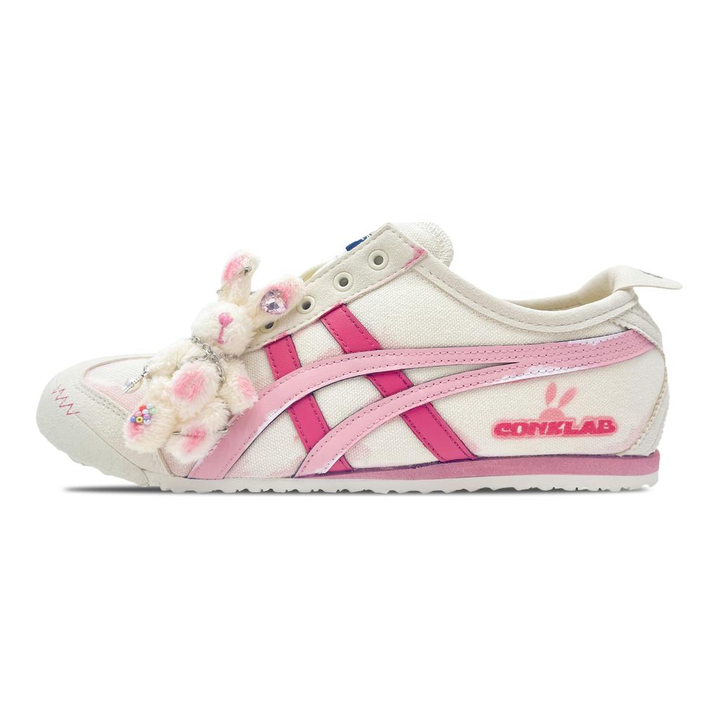 ONITSUKA TIGER MEXICO 66 Износостойкие Низкие Повседневные Кроссовки Унисекс Бежевый Розовый 1183A360-205(Команда188-)