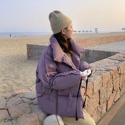 Зимняя короткая куртка на хлопковой подкладке с капюшоном в корейском стиле, свободная модная универсальная женская куртка в стиле Ins