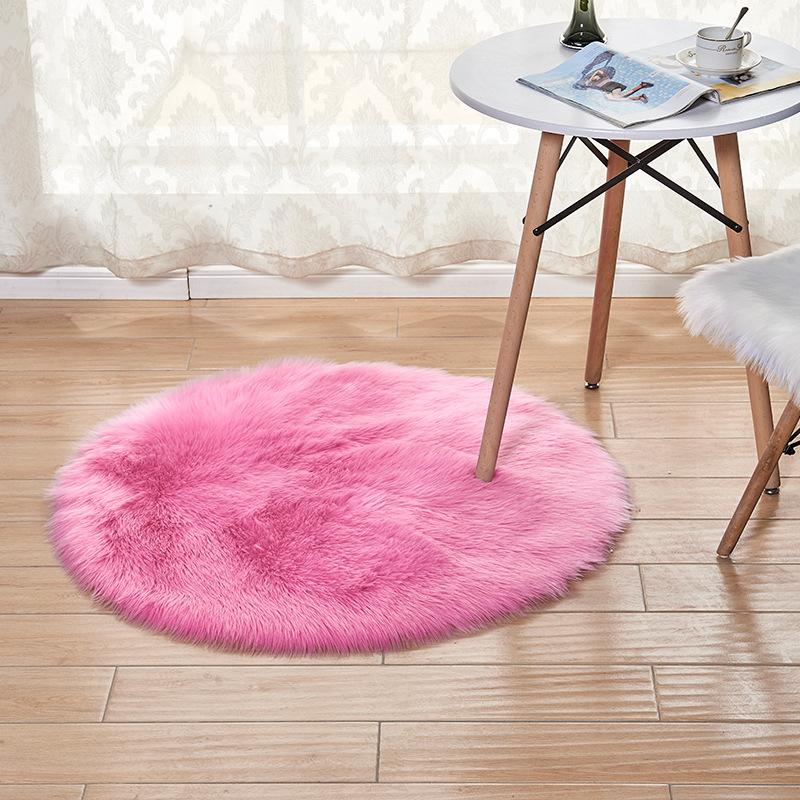 Супер мягкий плюшевый круглый коврик, пушистые белые ковры для гостиной, домашний декор, ковер для украшения детской комнаты, спальни