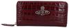 Vivienne Westwood Crocodile Thin Line Orb Zip Round Wallet L0039 I401 (51050003 Burgundy)