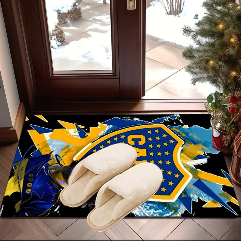 Boca Football Club Printed Area Rug for Office, Chair Rug, Decorative Carpet Floor Mat, Large Size Fan gifts Christmas gifts
