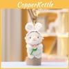 Cute Rabbit Rural Embracing Flowers Plush Toy Keychain Kid Gift Perfect Choice