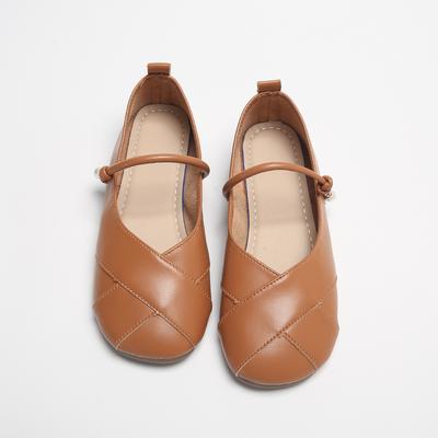 Осенние повседневные туфли Мэри Джейн с круглым носком, однотонные, с ремешком на пряжке, женская обувь на распродаже 2024 года, брендовые мелкие новинки, балетки