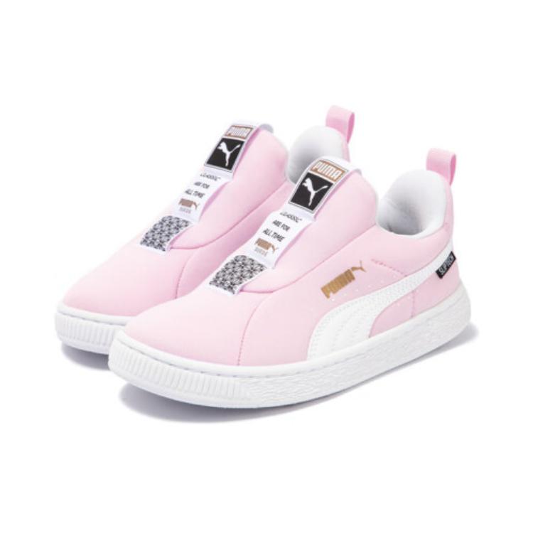 Puma Joyflex Sliptech Comfortable Casual Low-Top Kids Sneakers Kids Sneakers Pink White 401140-03