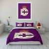 Purple Bedding Set - Deportivo Crest Bedding Duvet Cover Set Duvet Cover Pillowcases (1 * Duvet Cover 2 * Pillowcases, without duvet insert)