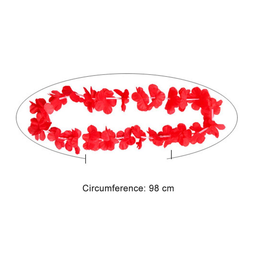 Набор из 50 гирлянд-ожерелий из цветов для пляжа, для DIY-декора, гирлянды для улицы, для путешествий, праздника, дня рождения, выпускного вечера