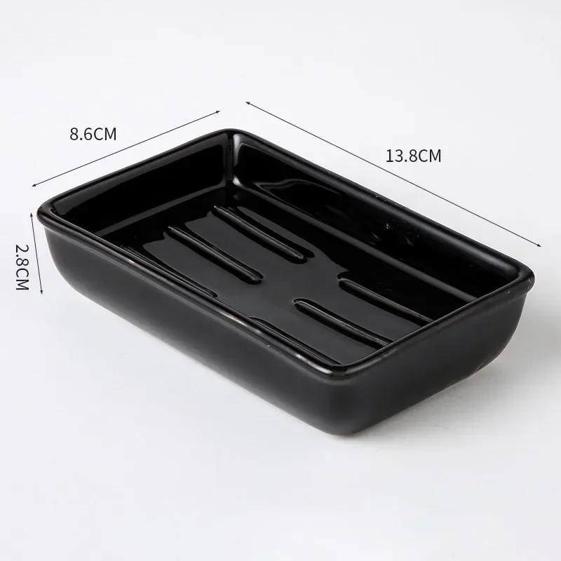 Держатель для мыла Лайт Люкс Керамический Прямоугольный Бытовой Аксессуары для ванной комнаты Мыльницы Органайзер для туалетной комнаты Кухонное хранение