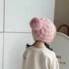 Pom-pom Hand Knitted Cap Soft Warm Ear Protection Cap Fashion Baby Crochet Hat  Toddler