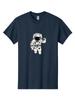Astronaut-4 Mens Graphic Tee, 100% Cotton, Casual Summer Wear