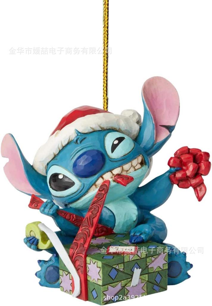 Enchanting Cartoon Anime Stitch Acrylic Pendant Christmas Tree Decoration Diy Crafts