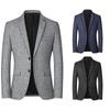 Мужской повседневный деловой пиджак, весенний тонкий цельный пиджак, мужская куртка без утюга для папы
