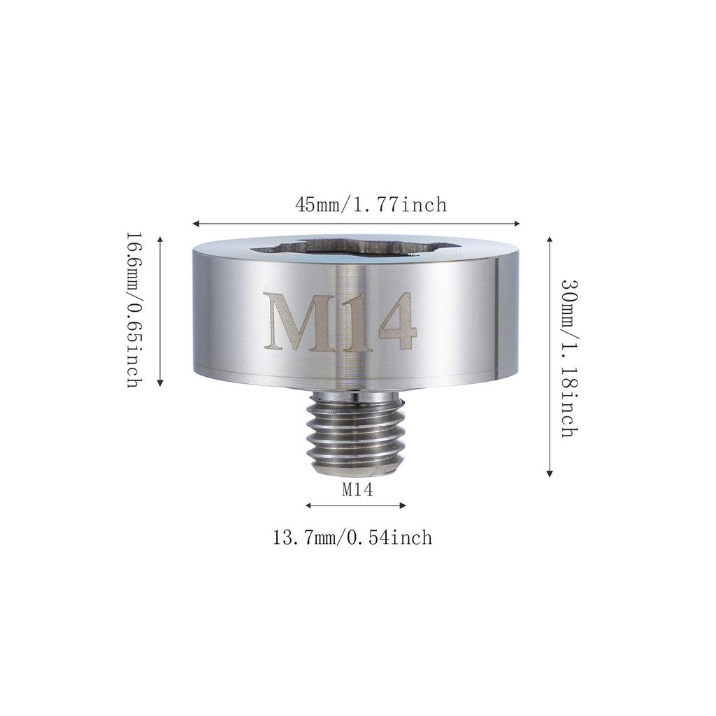 Адаптер для УШМ X-LOCK, переходник с M14 на M10 и 5/8-11.