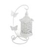 Iron Candle Holder European Style Bird Cage Shaped Hollow Carving Design Household Candlesticks for Weddings Anniversaries