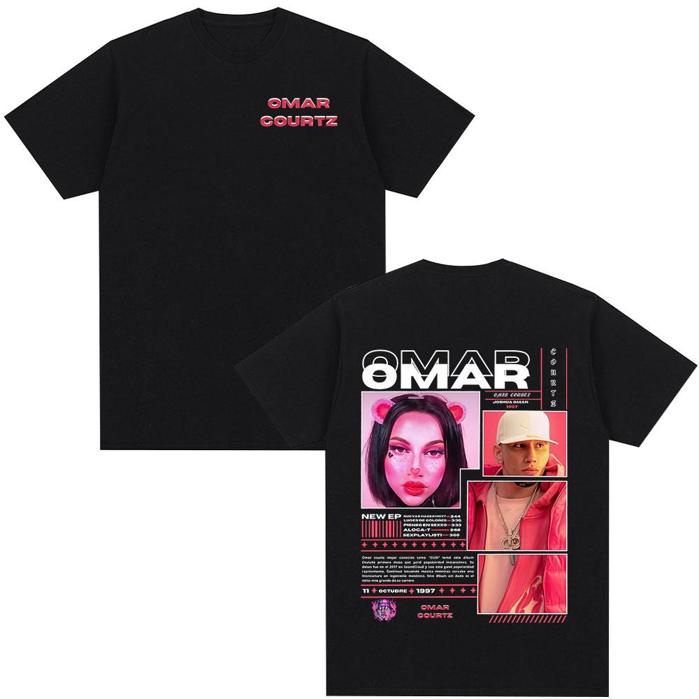 2025 Summer Omar Courtz Primera Musa Album Tour Merch 100 Pure Cotton Printed Tshirt Men Hip Hop Fashion Casual Short Sleeve