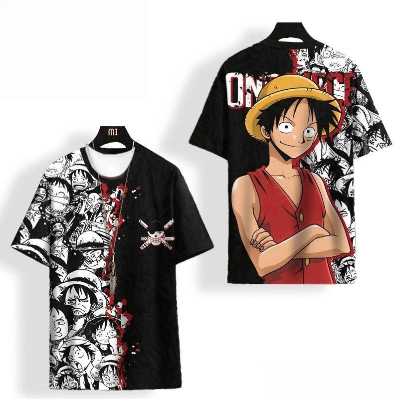 New Boys and Girls I Am The One Who Will Become The Pirate King! Luffy 3D Full Print Sports and Leisure Loose T-shirt