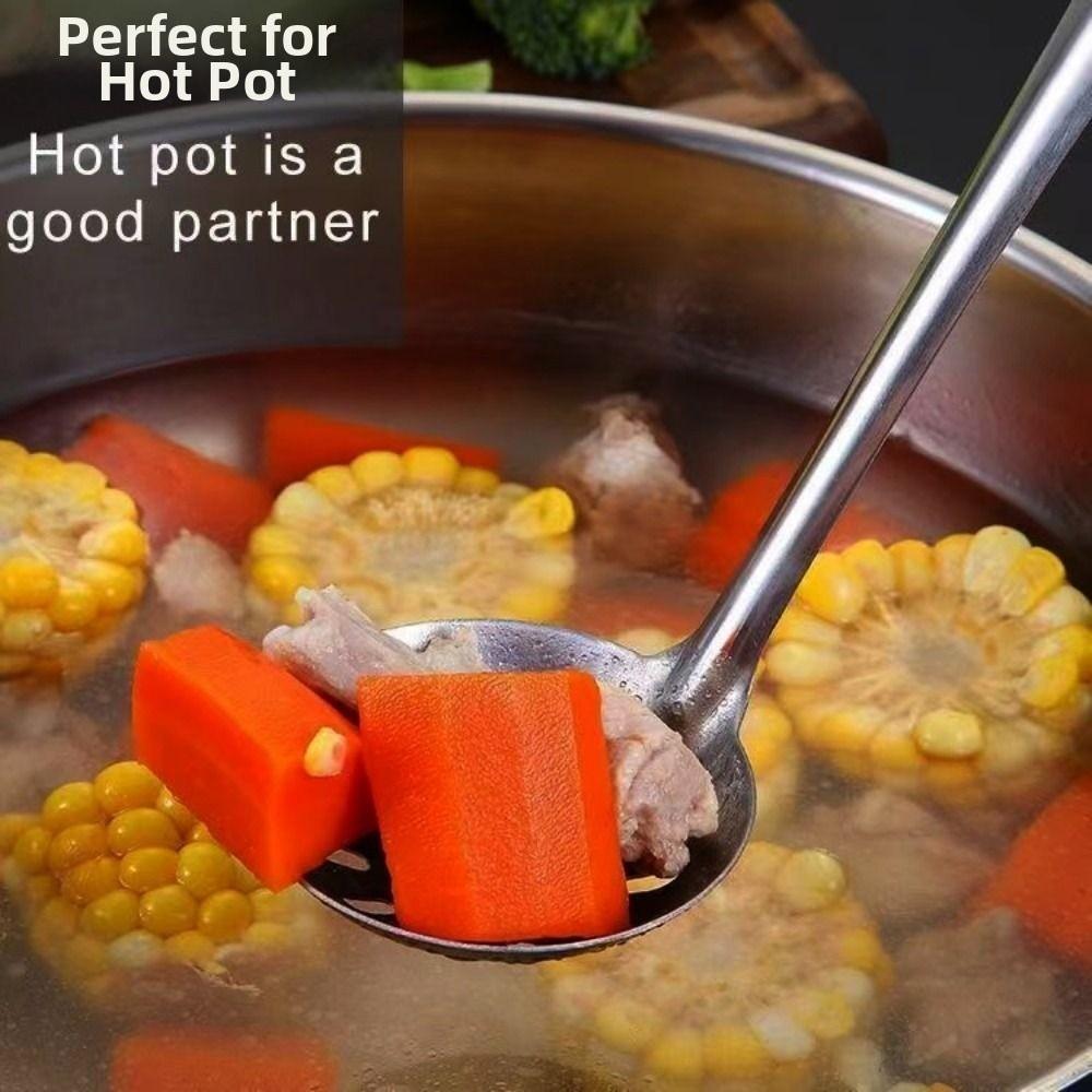 Жаропрочный набор половников для хот-пота Утолщенный бытовой половник для супа Ложка Кухонная ложка для подачи супа