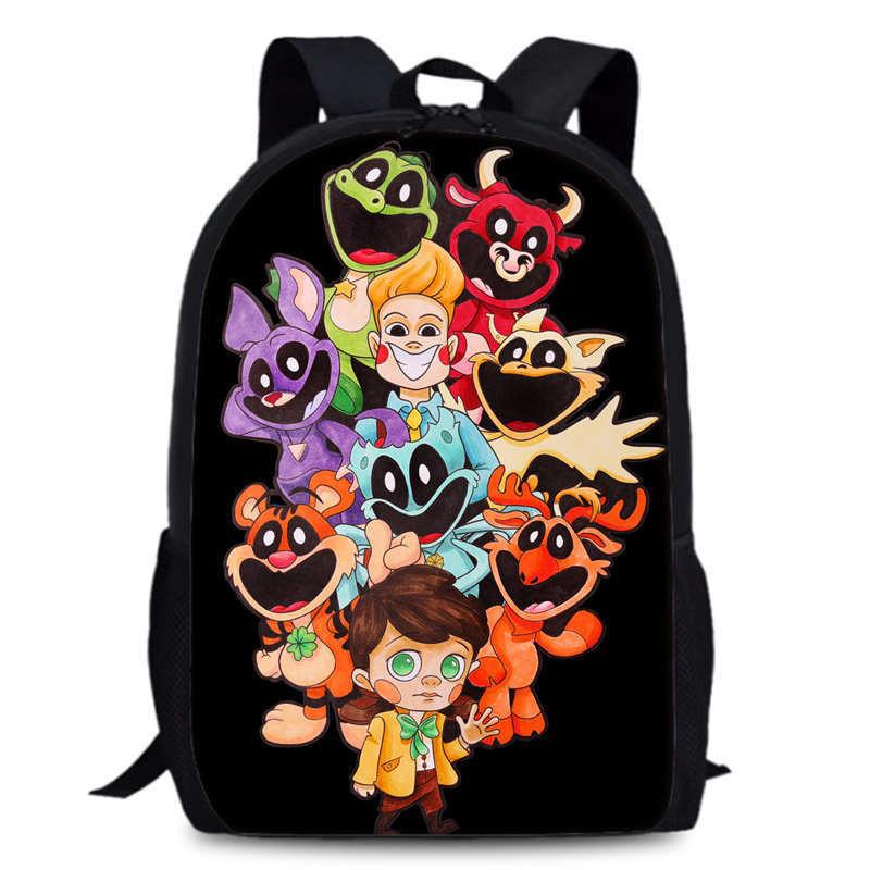 Poppy Chapter Playtime 4 Durable Bookbag 15in Laptop Anime Backpack Oxford