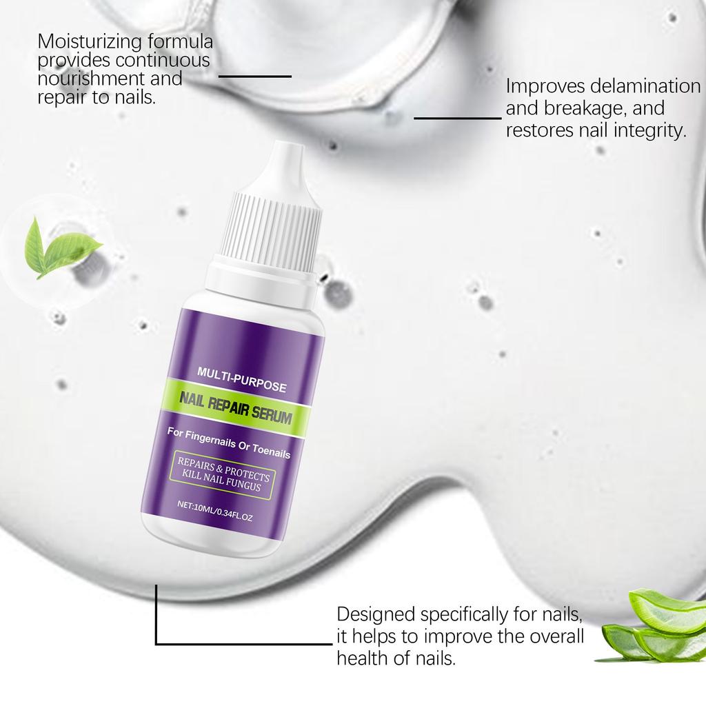 Nail Care Solution Deeply Nourishes Nails, Enhances Toughness, Reduces Breakage, Repairs Damage And Promotes Nail Growth.10ML