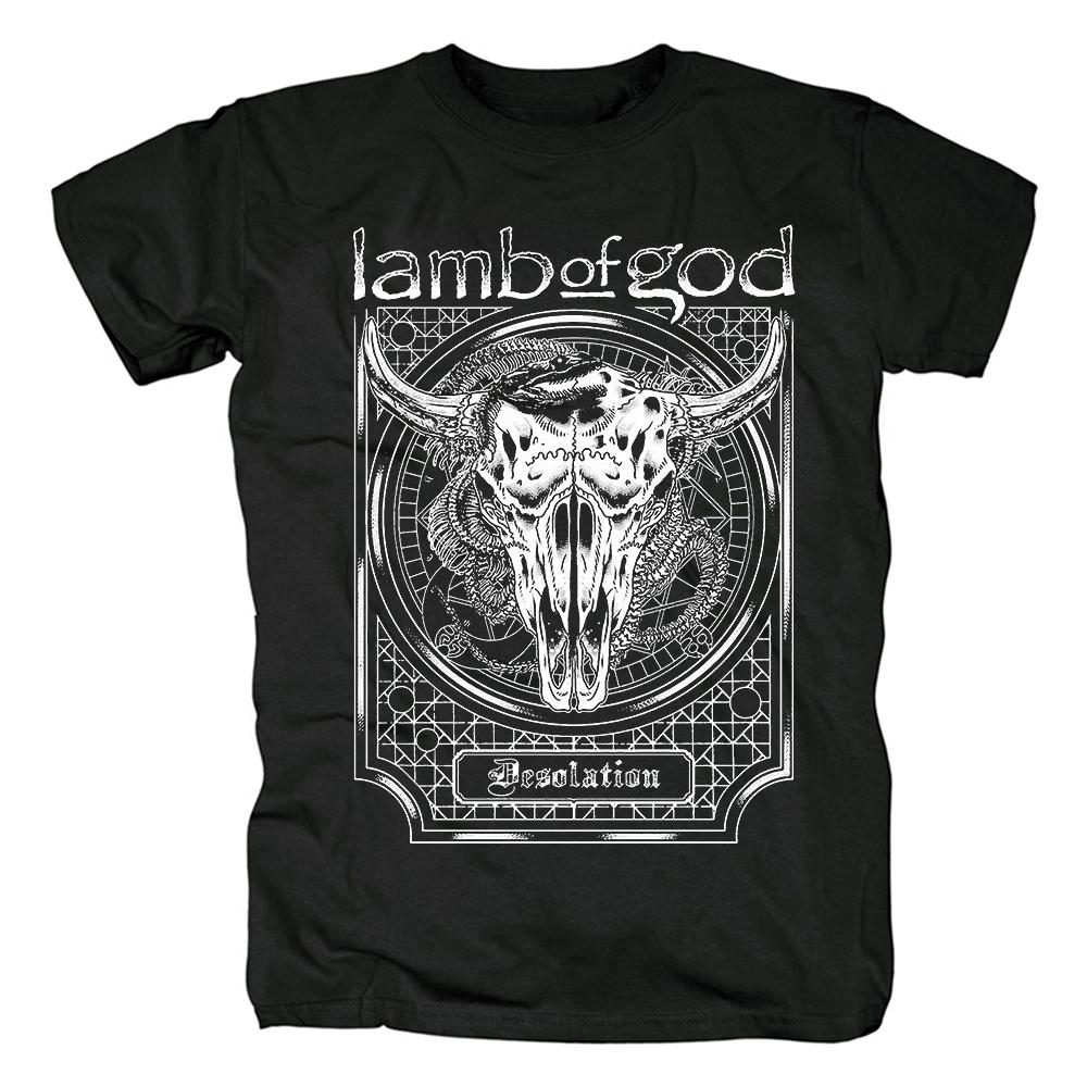 Тяжелая унисекс-группа Lamb of God Футболка Унисекс с коротким рукавом Модная футболка Летняя футболка с графикой Harajuku Уличная футболка Футболка унисекс