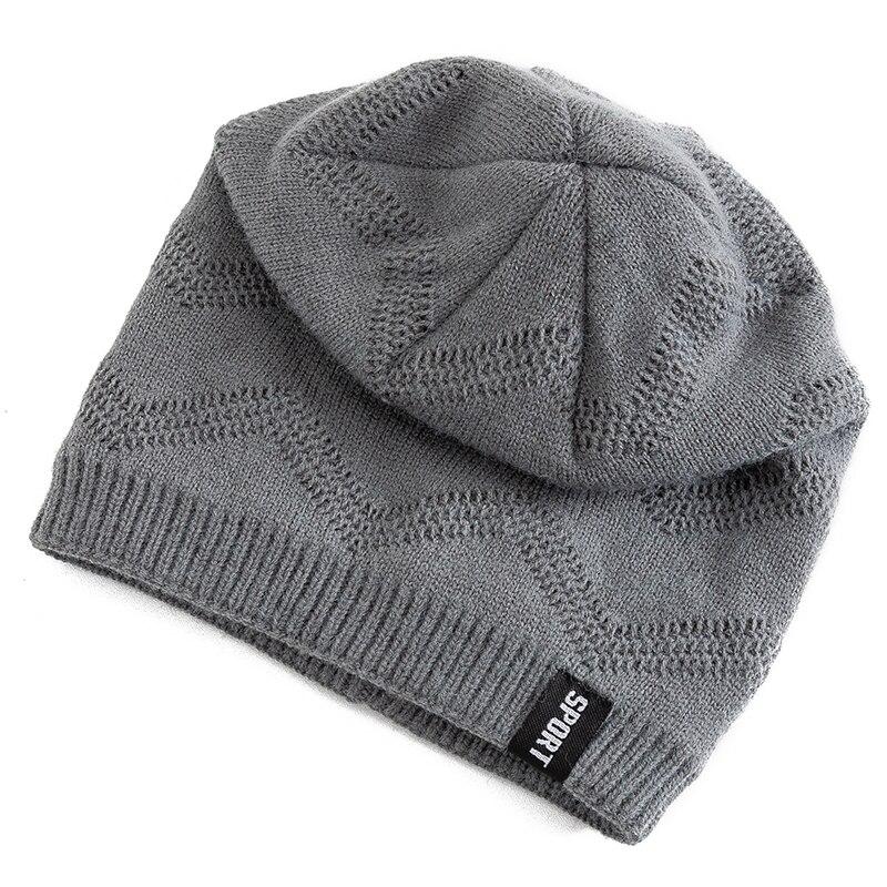 Новые зимние шапки унисекс с напуском и меховой подкладкой для мужчин и женщин, теплая шапка-бини, повседневная этикетка с декором, зимние вязаные шапки