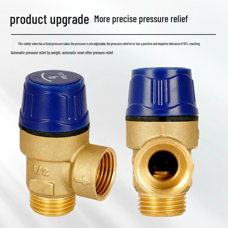 Brass Thread Safety Valve Solar Angle Valve Automatic Pressure Relief Tap