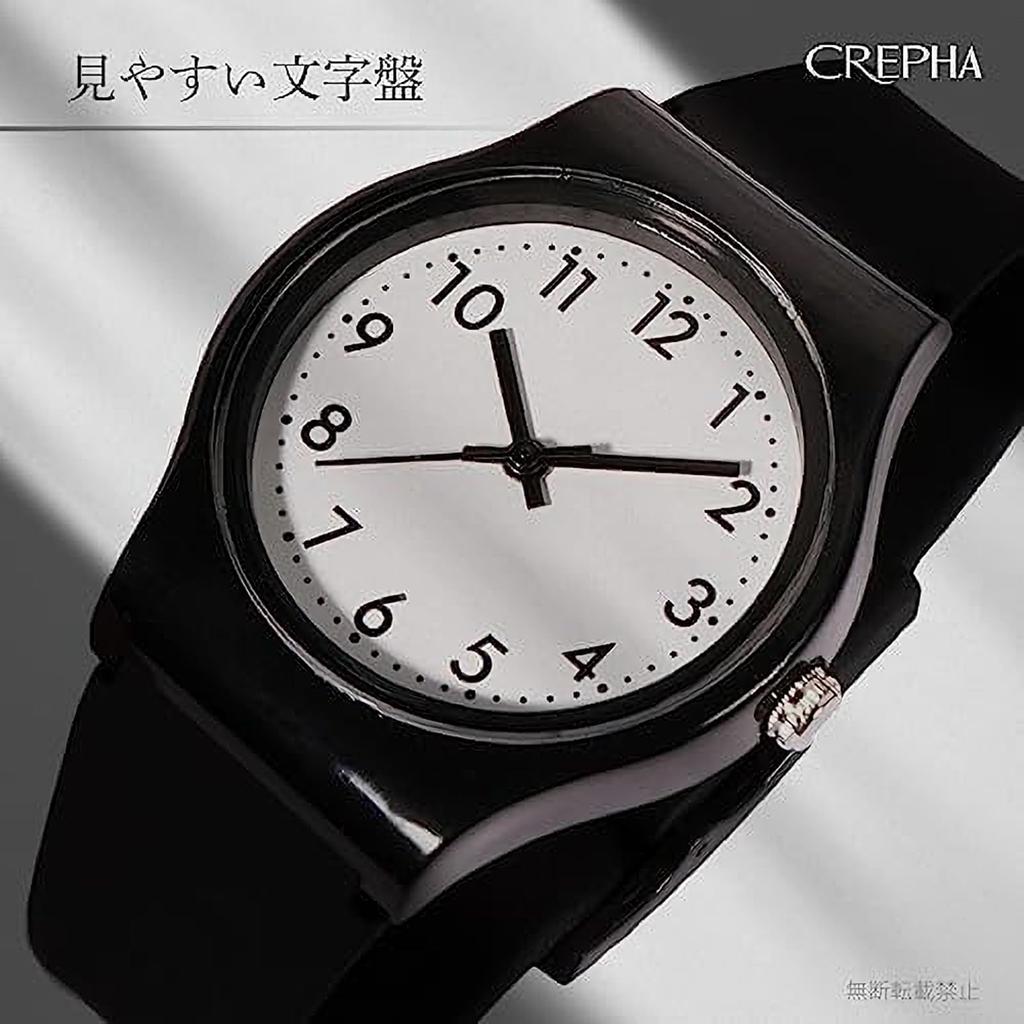 CREPHA Подходит для тихих вторых японских кварцевых 3 АТМ водозащитных простых силиконовых ремешков 16 мм Подходит для старших и младших школьников Доступны в