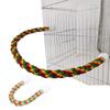 Colorful Design Cotton Rope Perch Adjustable Length U Shape Stand Bird Climbing Toy  For Parrots