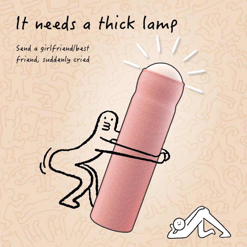 Новый креативный перезаряжаемый ночник светодиодный ручной светильник теплый свет атмосферная лампа прикроватная декоративная настольная лампа забавные подарки