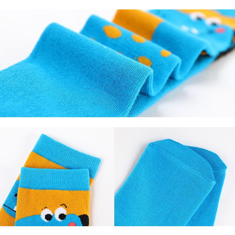 Детские чулки с рисунком динозавра для маленьких девочек, детские высокие чулки, хлопковые средние носки, гетры