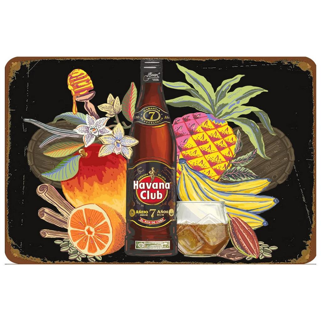 Металлические таблички Havana Club, настенное украшение, винтажные художественные постеры, железная живопись для мужской пещеры, дома, кафе, сада, клуба, бара, паба