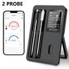 Wireless Bluetooth Meat Thermometer IP67 Waterproof Probes with LCD Screen Booster Rechargeable for Grilling Smoker BBQ Oven