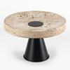 Marbling Fruit Dish Round Tray Desktop Storage Container Candlestick Candelabrum Candle Holder Home Decoration Accessories