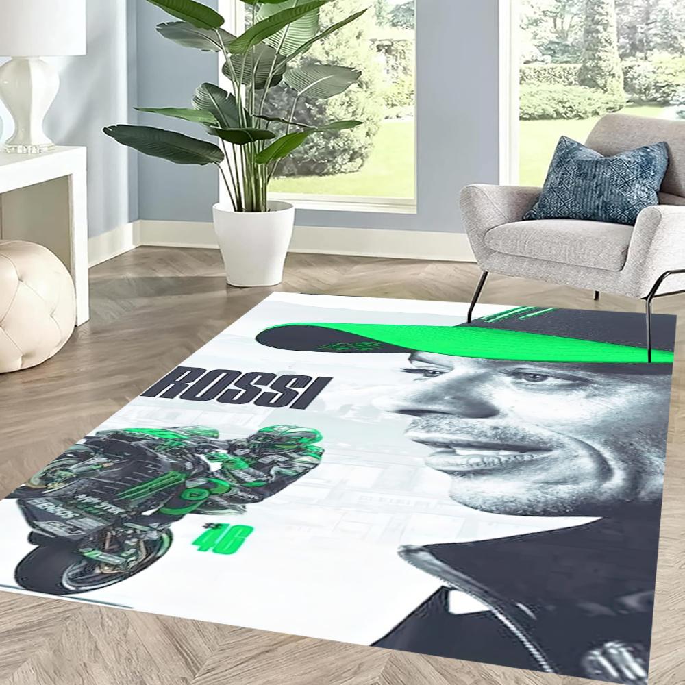 Doctor Valentino Rossi Floor Mat Design For Game Room Playrooms Kitchen Entryway Antislip Carpet Anime Office Decor Gift For Festivals